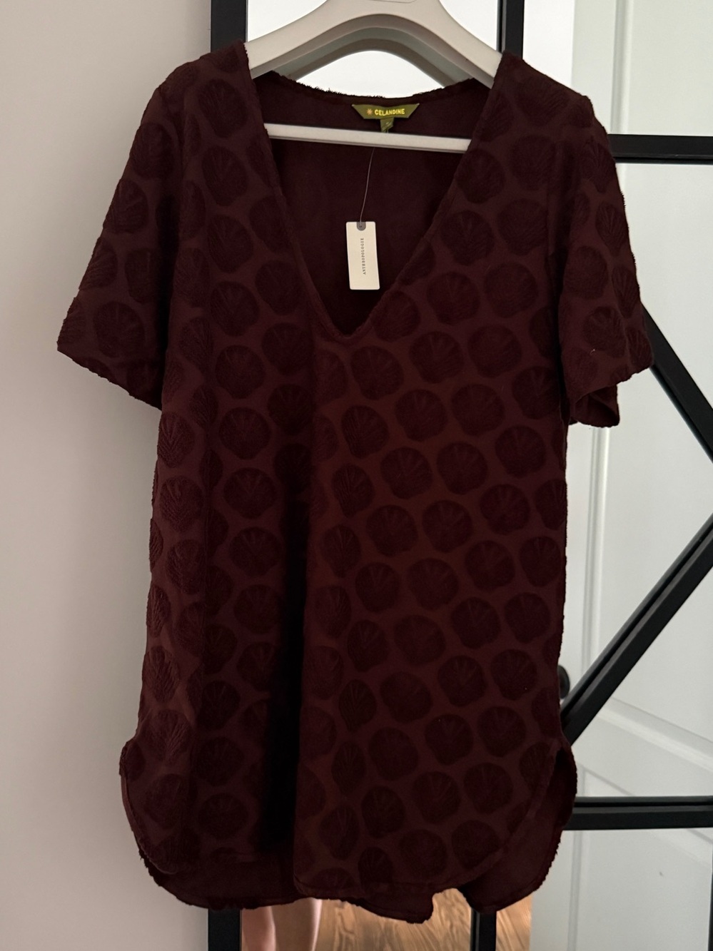 Celandine Terry Mini Dress Brown NWT Medium - Picture 4 of 6